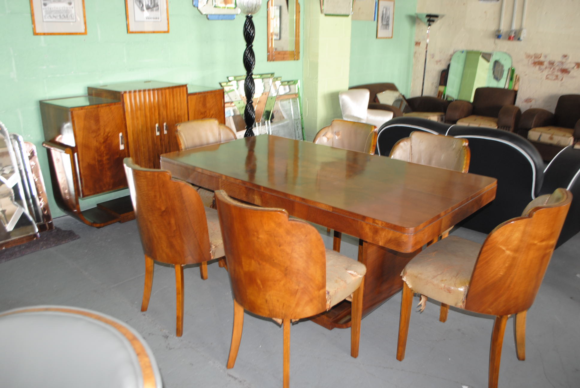 art deco dining room suites